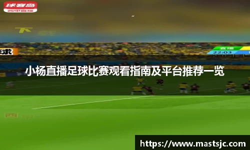 小杨直播足球比赛观看指南及平台推荐一览
